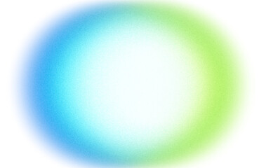 Blue green color abstract grainy gradient shape cutout on transparent background, vibrant multicolor glowing noisy gradient texture cutout, grungy texture effect, noise texture effect.