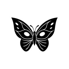 butterfly mask vector on white background  .svg