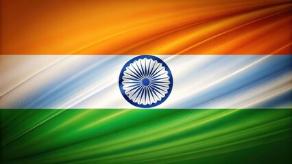 Indian flag with tricolor design on freedom background for Republic Day celebration, Colorful Background, Cultural Icon