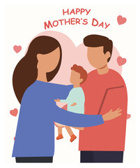 Happy Mother's Day Vector Illustration Set - Cards & Social Media Pack-03