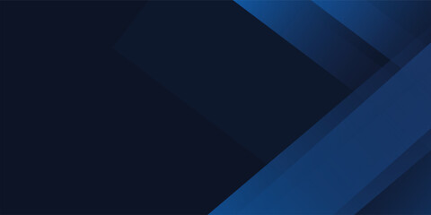 Obraz premium Blue black abstract background geometry shine and layer element vector for presentation design. Suit for business, corporate, institution, party, festive, seminar, and talks