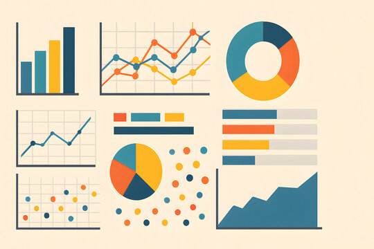 Data Visualization Graphics: Diverse Charts and Graphs for Analytics