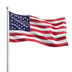 Obraz premium american flag isolated on white