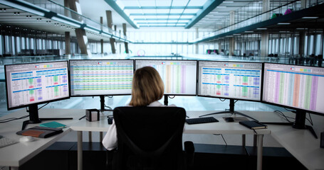 Stressed Doctor Analyzing Patient Data On Computer
