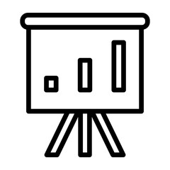 Presentation Vector Line Icon Design