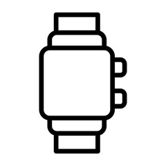 Obraz premium Smart Watch Vector Line Icon Design