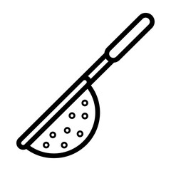 Sieve Vector Line Icon Design