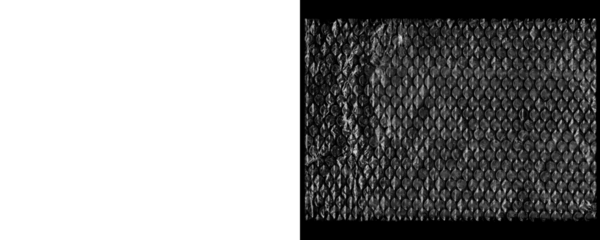 Realistic Bubble Wrap Texture in Crumpled Form on a Transparent or White Background