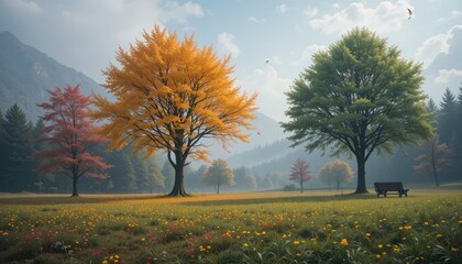 autumn in the park