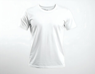 Plain White T-Shirt Front View