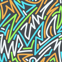 Background Abstract GraffitiInspired Design with Geometric Shapes