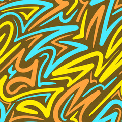 Background Abstract Composition of Colorful Lines