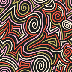 Background Colorful Abstract Geometric Lines and Shapes