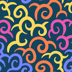 Background Abstract Swirls in a Spectrum of Colors