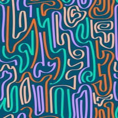 Background Abstract Colorful Line Art Illustration