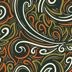 Background Abstract Swirls in Earth Tones