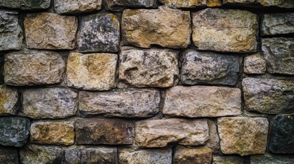 Obraz premium Textured Beige Brick Wall Background Rustic Surface Closeup Seamless Pattern