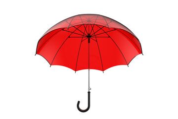 red clear Durable Wind-Resistant Umbrella with a Sleek, Contemporary Design, Open Blunt Showing its...