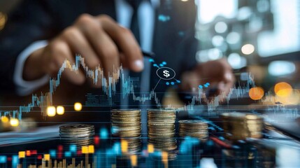 Businessman discussing investment diversification strategies
