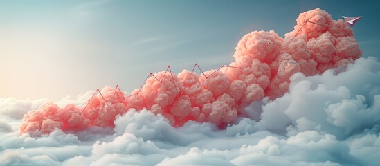 Colorful Clouds Above a Soft Blue Sky