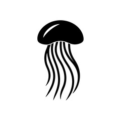 jellyfish icon on white background  .svg