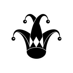 jester hat vector on white background  .svg