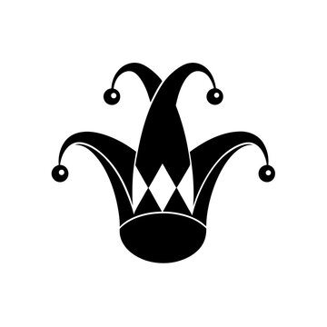 jester hat vector on white background  .svg