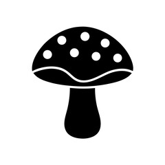 mushroom cap vector on white background  .svg