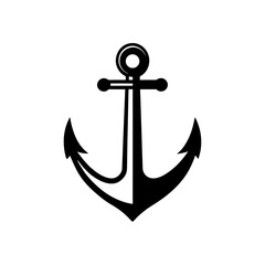 ship anchor vector on white background  .svg