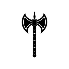 viking axe vector on white background  .svg