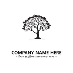 Obraz premium Tree Silhouette Logo Company Design Illustration Vector Graphic Image