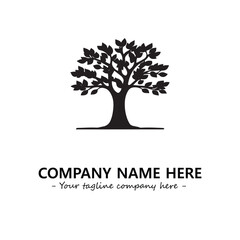Obraz premium Tree Silhouette Logo Company Design Illustration Vector Graphic Image