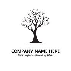 Obraz premium Tree Silhouette Logo Company Design Illustration Vector Graphic Image