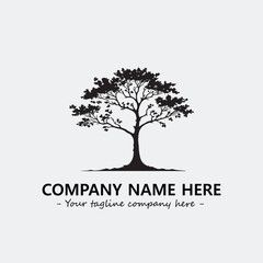 Obraz premium Tree Silhouette Logo Company Design Illustration Vector Graphic Image