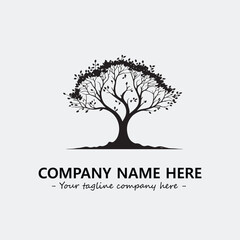 Obraz premium Tree Silhouette Logo Company Design Illustration Vector Graphic Image