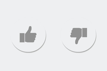 Like and dislike premium vector design
