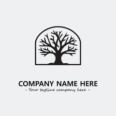 Obraz premium Tree Silhouette Logo Company Design Illustration Vector Graphic Image