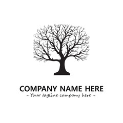 Obraz premium Tree Silhouette Logo Company Design Illustration Vector Graphic Image