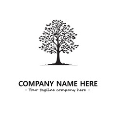 Obraz premium Tree Silhouette Logo Company Design Illustration Vector Graphic Image