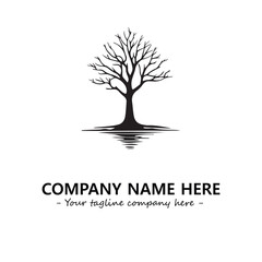 Obraz premium Tree Silhouette Logo Company Design Illustration Vector Graphic Image