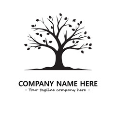 Obraz premium Tree Silhouette Logo Company Design Illustration Vector Graphic Image