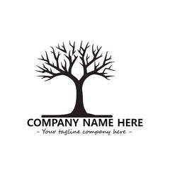 Obraz premium Tree Silhouette Logo Company Design Illustration Vector Graphic Image