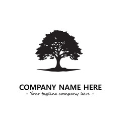 Obraz premium Tree Silhouette Logo Company Design Illustration Vector Graphic Image