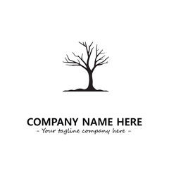 Tree Silhouette Logo Company Design Illustration Vector Graphic Image