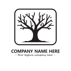 Obraz premium Tree Silhouette Logo Company Design Illustration Vector Graphic Image