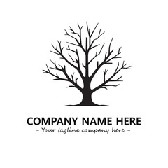 Obraz premium Tree Silhouette Logo Company Design Illustration Vector Graphic Image