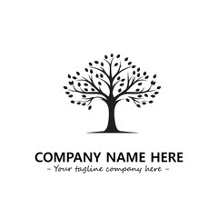 Obraz premium Tree Silhouette Logo Company Design Illustration Vector Graphic Image