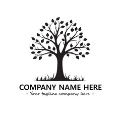 Obraz premium Tree Silhouette Logo Company Design Illustration Vector Graphic Image