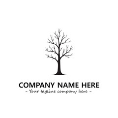 Obraz premium Tree Silhouette Logo Company Design Illustration Vector Graphic Image