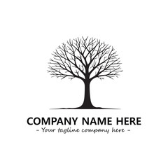 Obraz premium Tree Silhouette Logo Company Design Illustration Vector Graphic Image